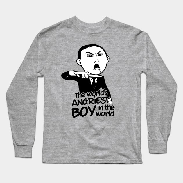 Angriest Boy in the World Long Sleeve T-Shirt by wloem